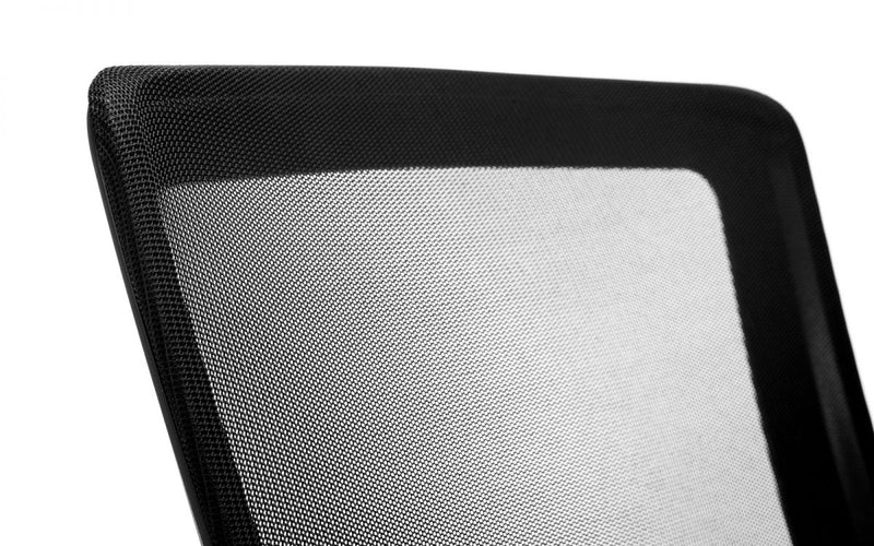 Imola Office Chair in Black & Chrome Finish with a Breathable Mesh Back