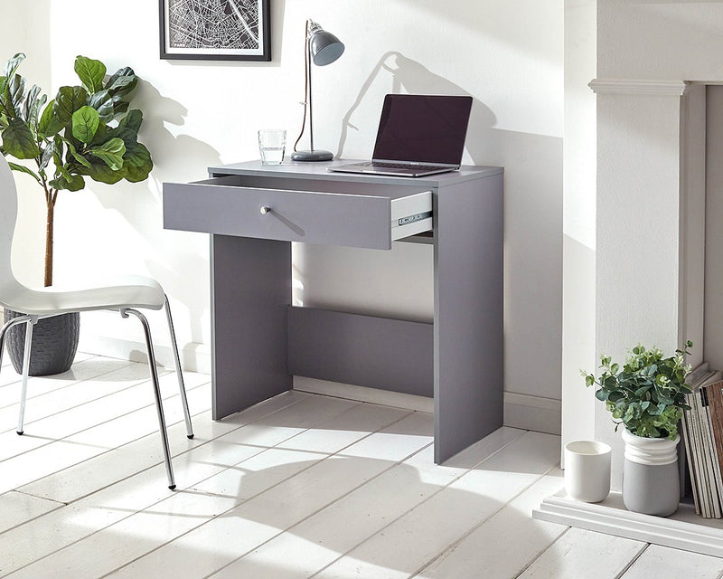 New Contemporary Minimalistic Home Office Sleek Compact 1 Drawer Desk