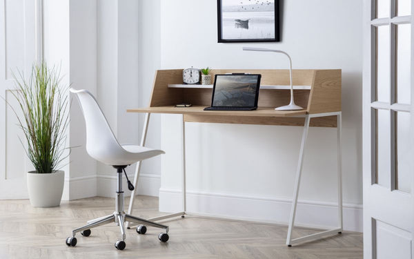 Simplistic & Functional Palmer Desk in a Light Oak Effect Finish