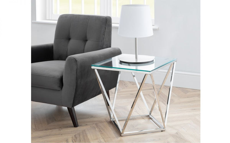 Stunning & Unique Rivera Coffee Table & Lamp Table with Tempered Glass Top