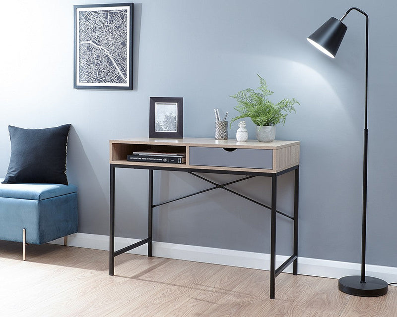 New Modern Home Office Stylish Compact Sturdy Box-style Telford Desk